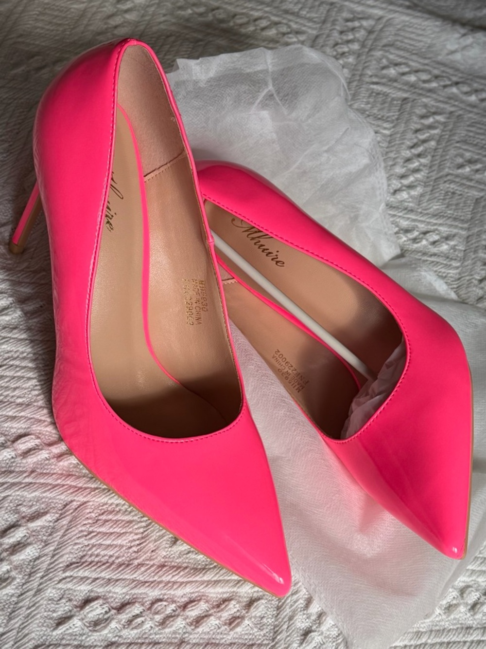 Neon Pink Pointed-Toe High Heel Stiletto